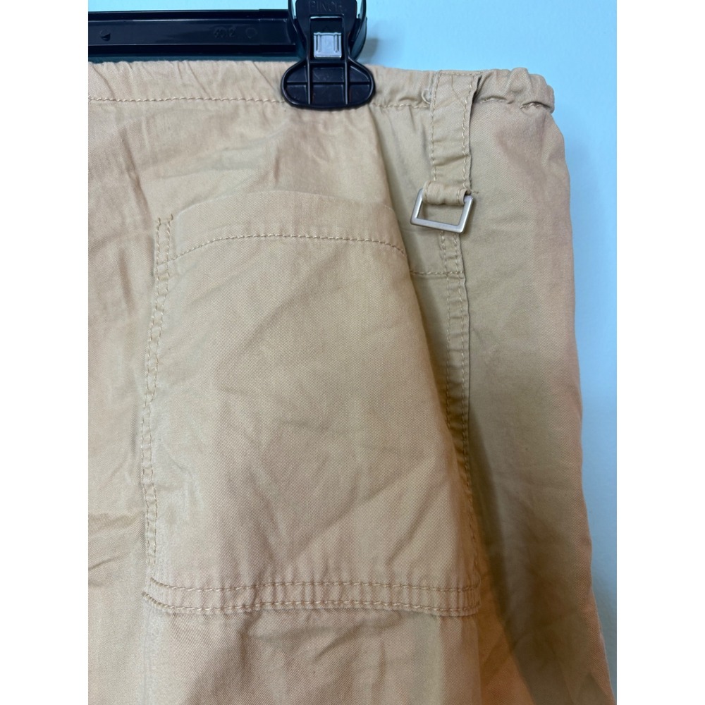 Angel Kiss Y2K Tan Khaki Cargo Pants Large Utility Gorpcore Grunge Ties Straps - Picture 7 of 12